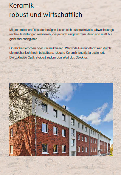 Fassadenbeläge Information